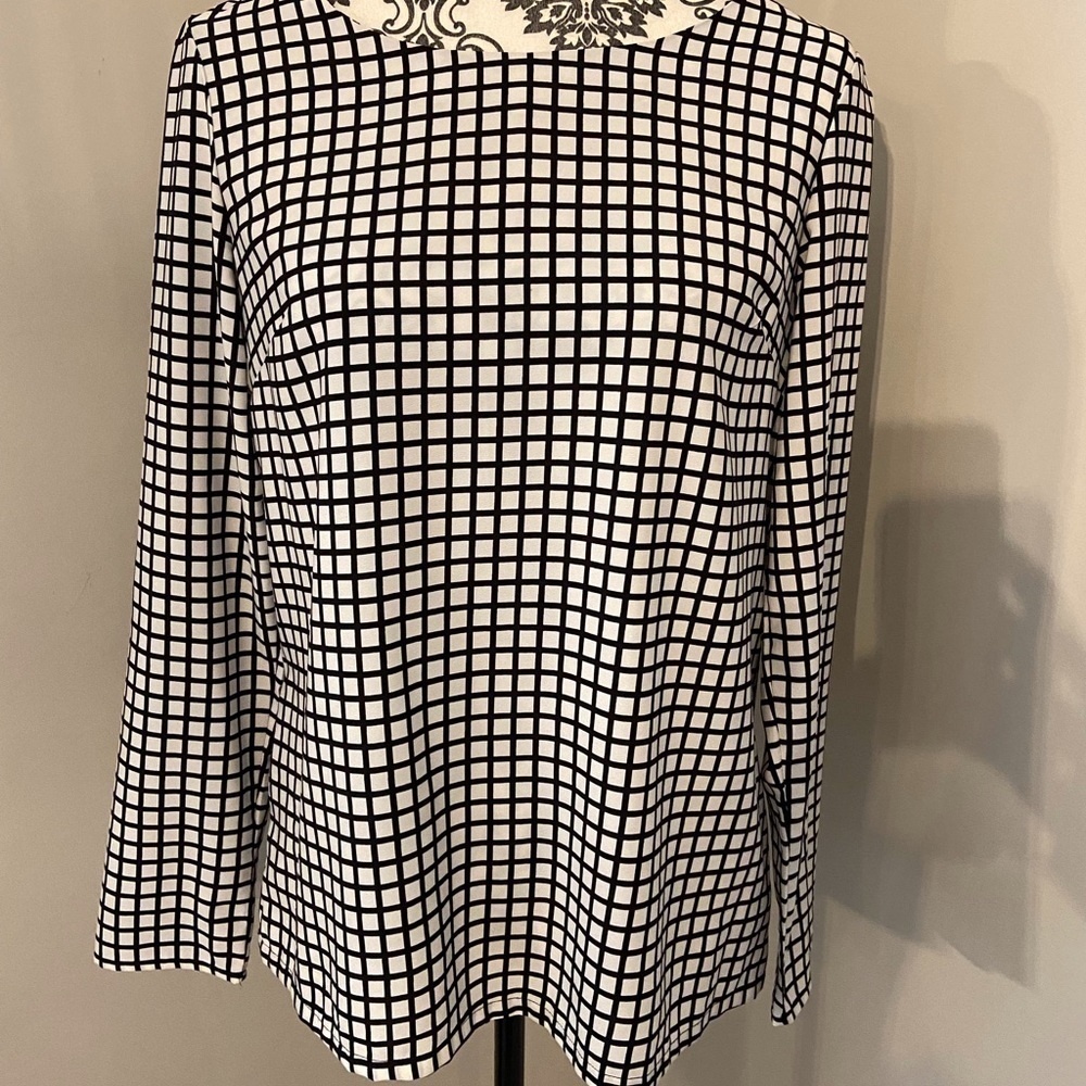 Merona check blouse